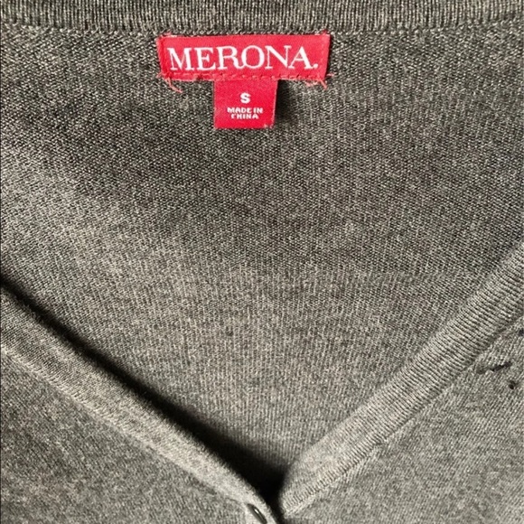 Merona Cardigan grey with sequins - Picture 4 of 5